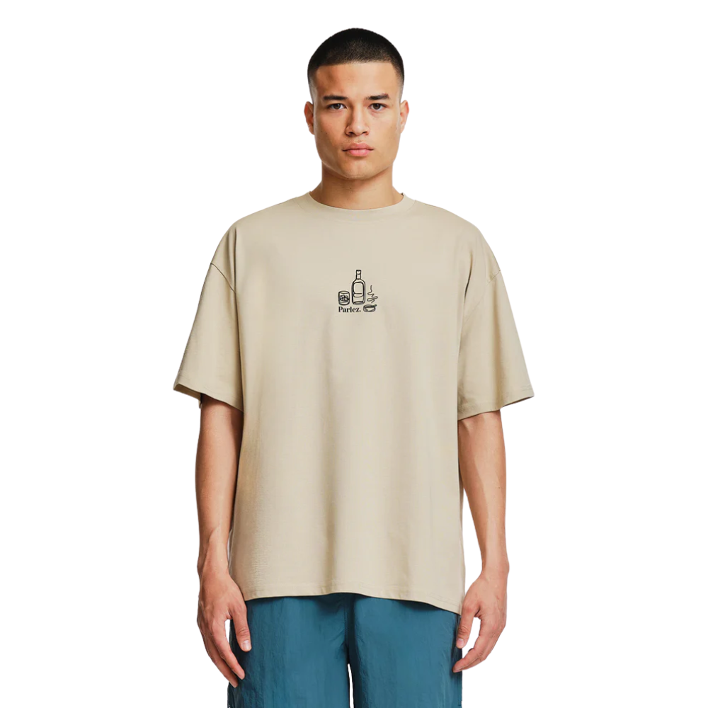 Parlez Fumo Oversized T-Shirt - Greige