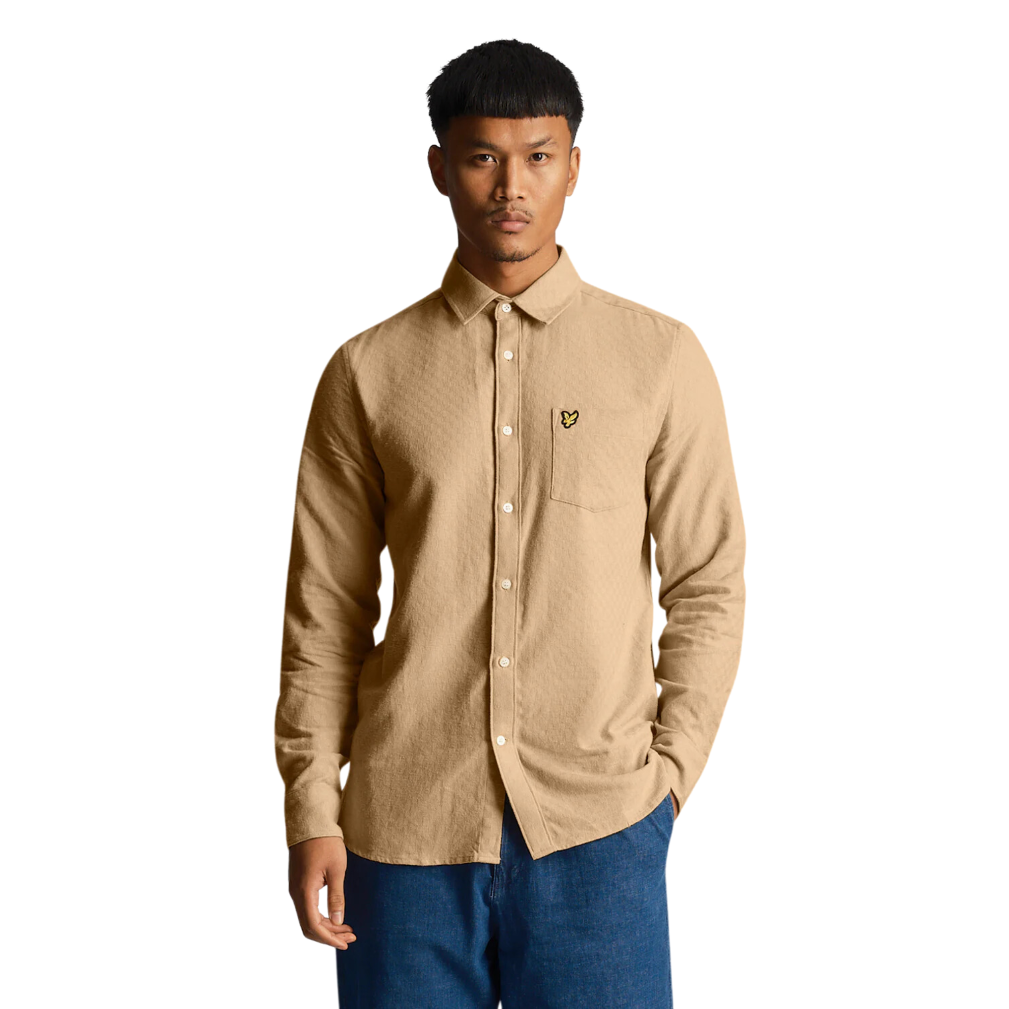 Grid Texture Shirt - Cairngorms Khaki
