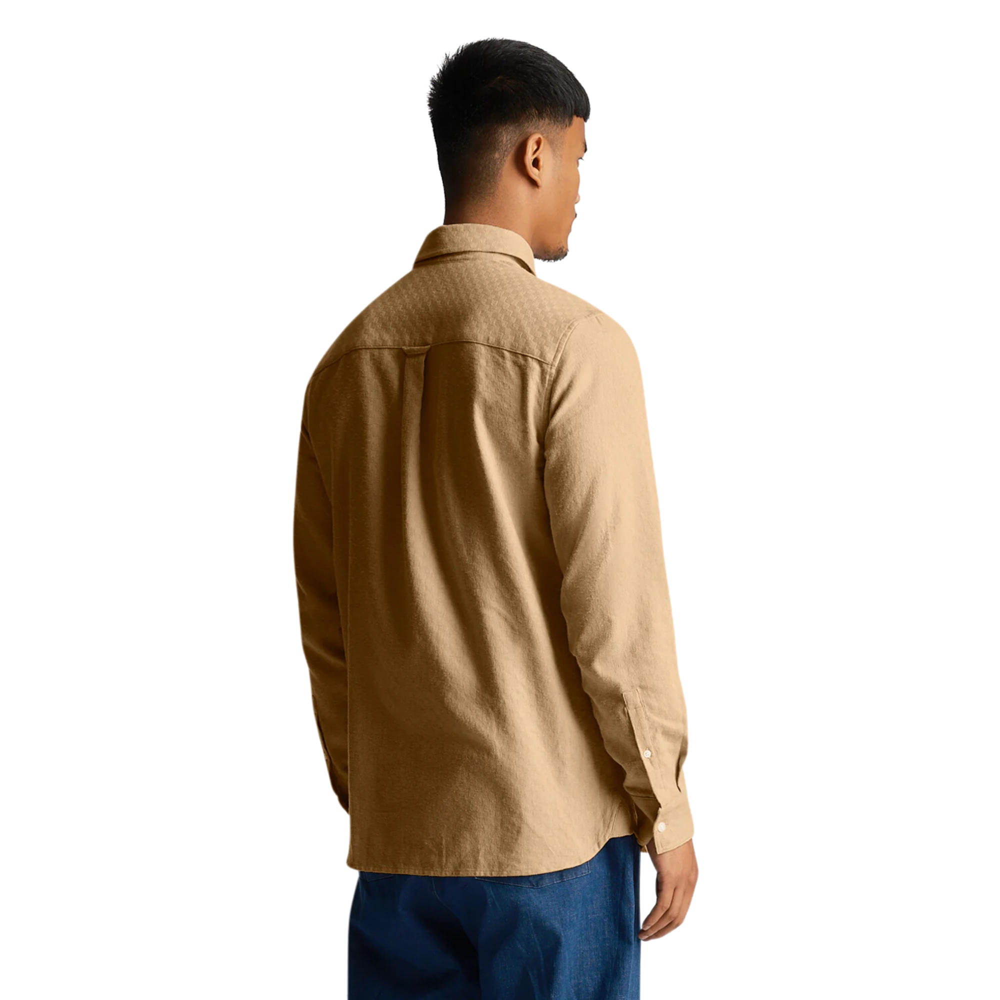 Grid Texture Shirt - Cairngorms Khaki