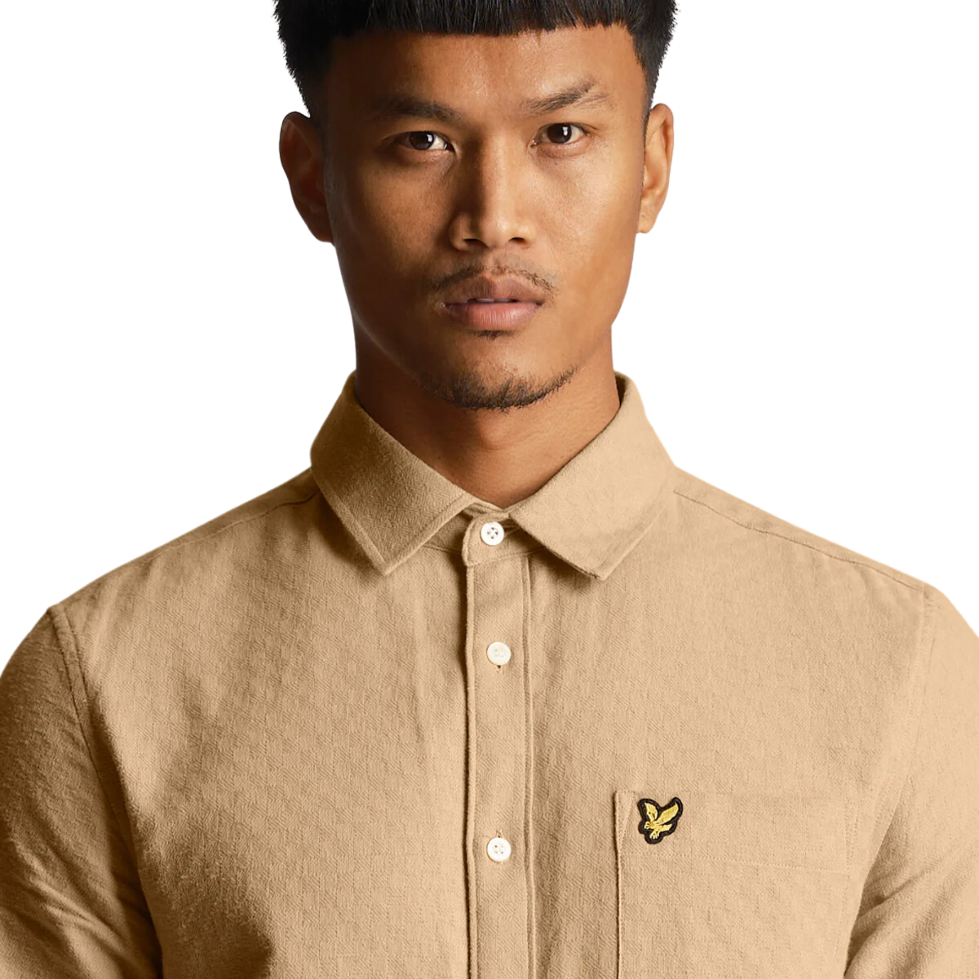 Grid Texture Shirt - Cairngorms Khaki