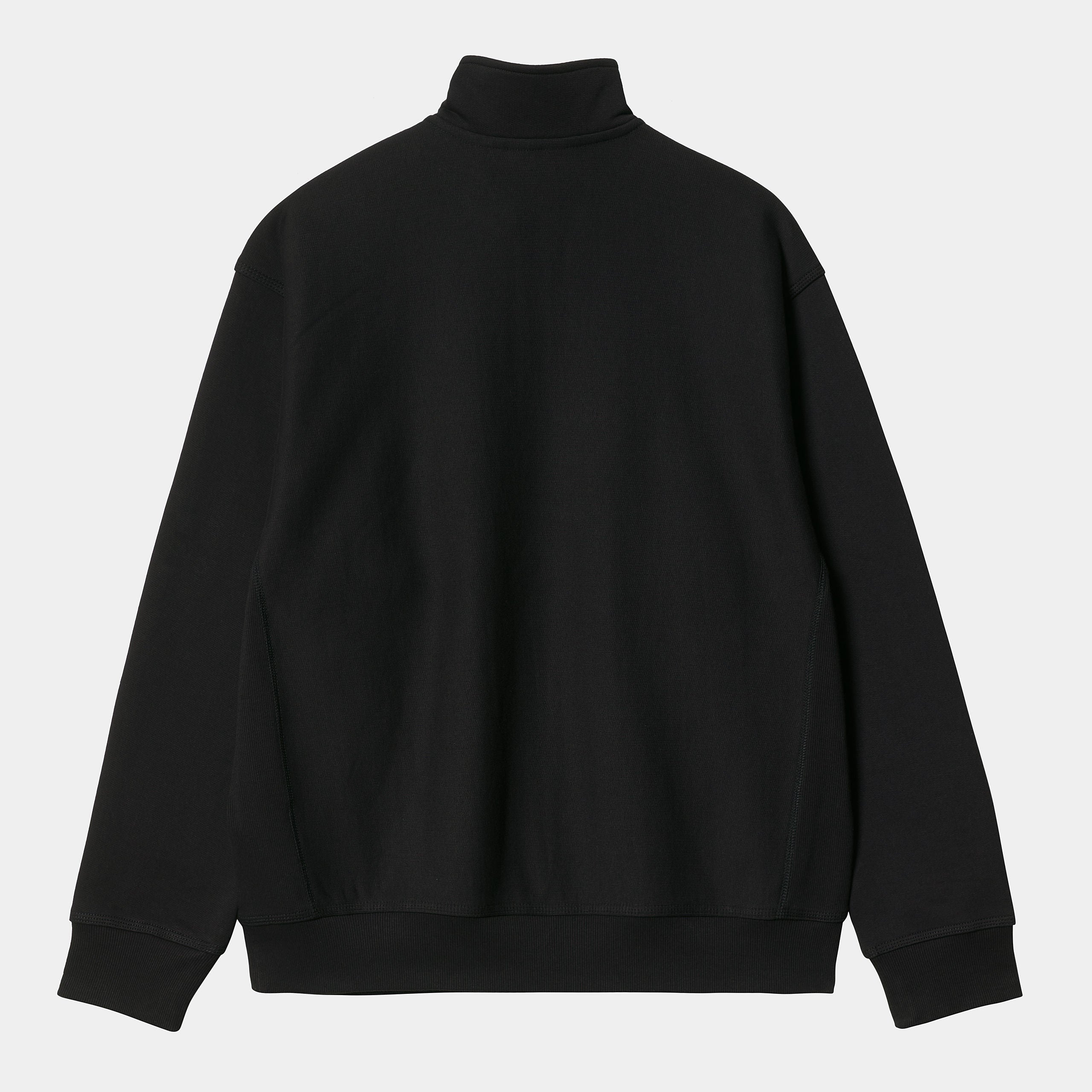 Carhartt WIP Half Zip American Script Sweat - Black