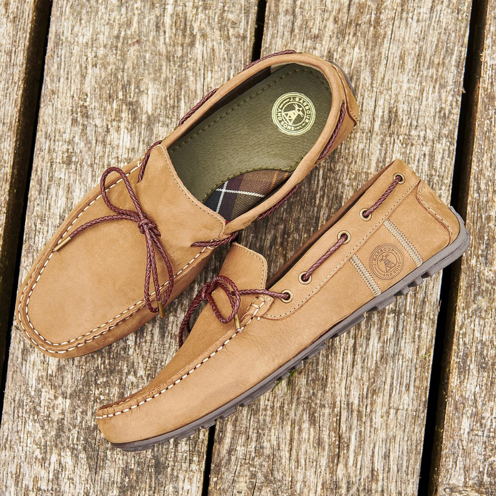 Barbour Jenson Driving Shoe - Taupe Suede