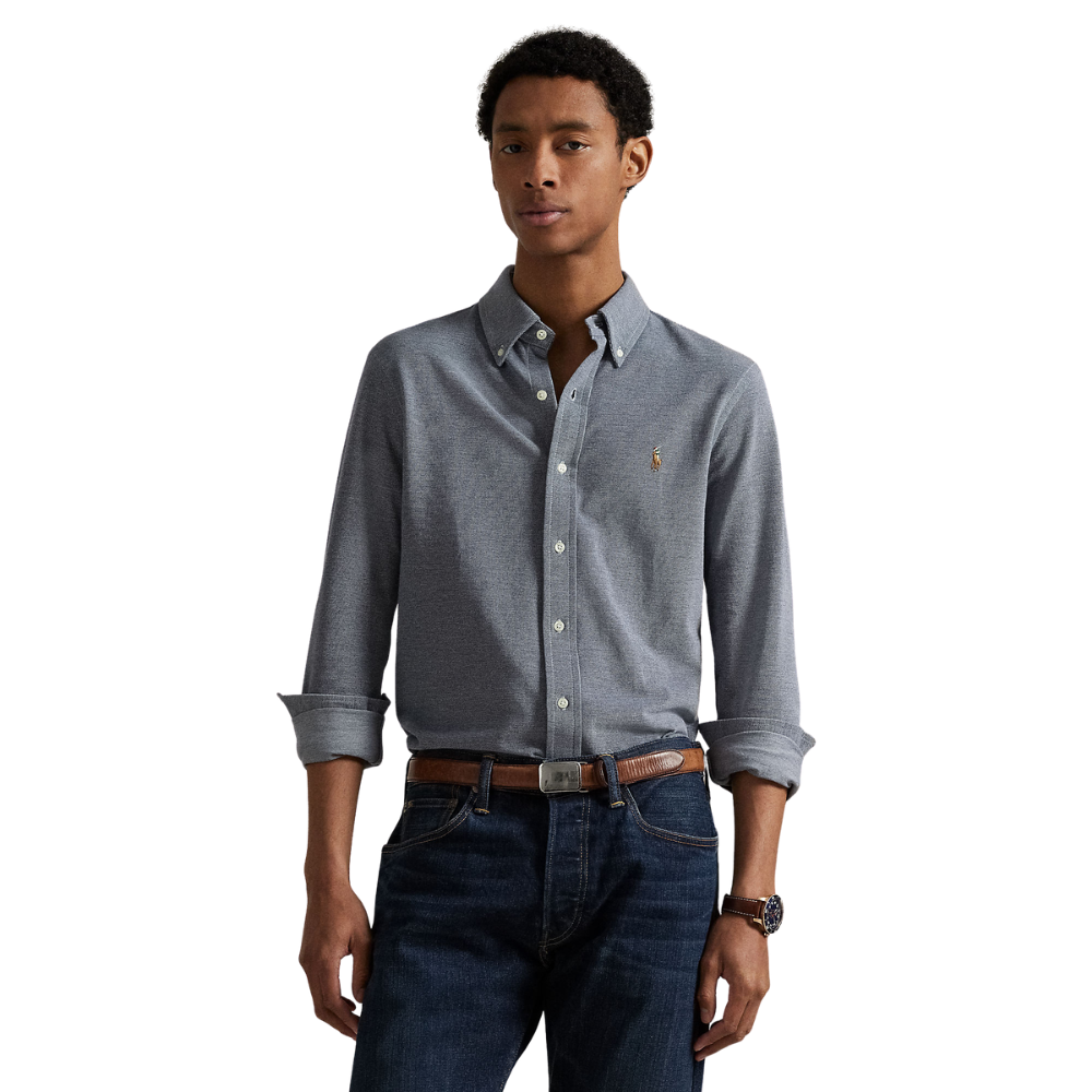 Ralph Lauren Knit Oxford Shirt - Newport Navy