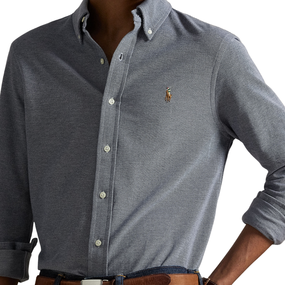 Ralph Lauren Knit Oxford Shirt - Newport Navy