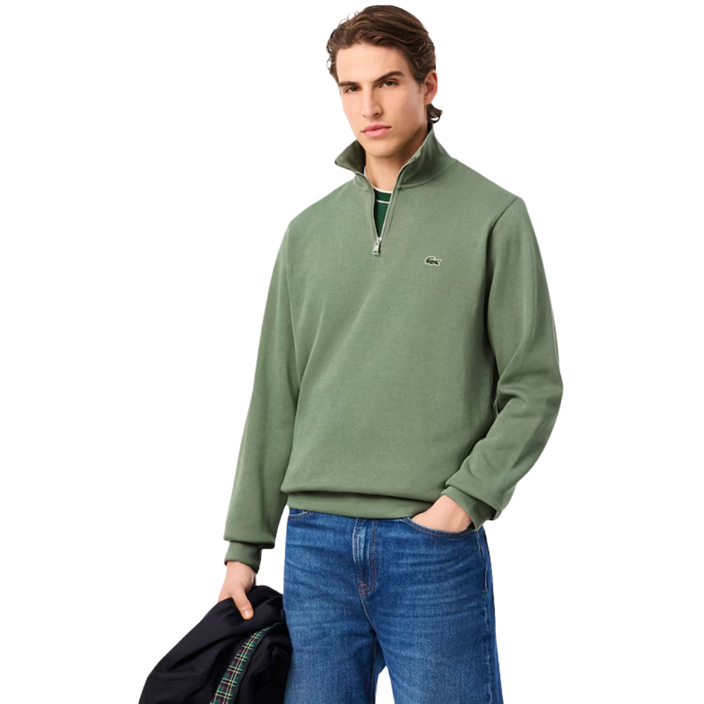 Lacoste 1/4 Zip Sweat - Thyme