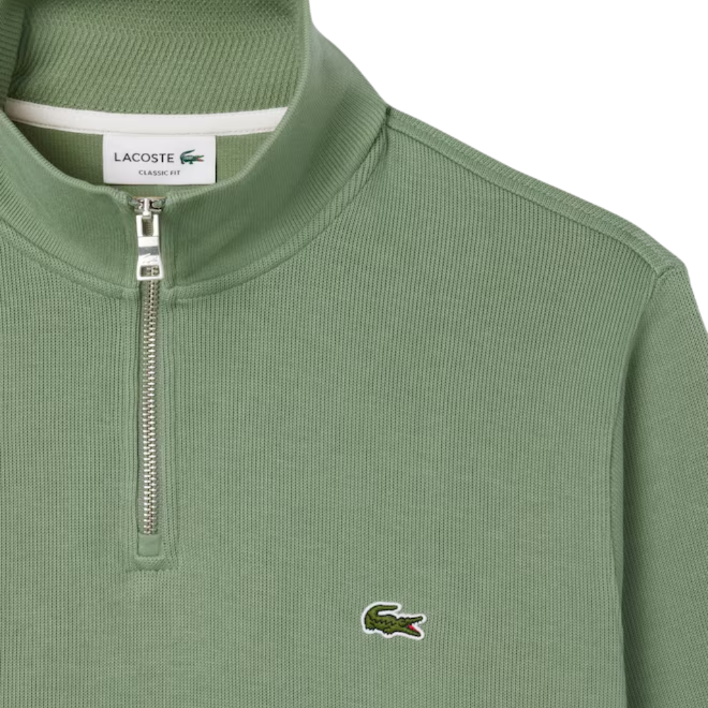Lacoste 1/4 Zip Sweat - Thyme
