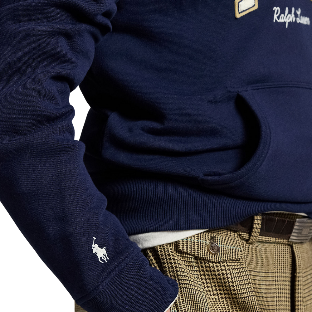 Ralph Lauren Logo Fleece Hoodie - Cruise Navy