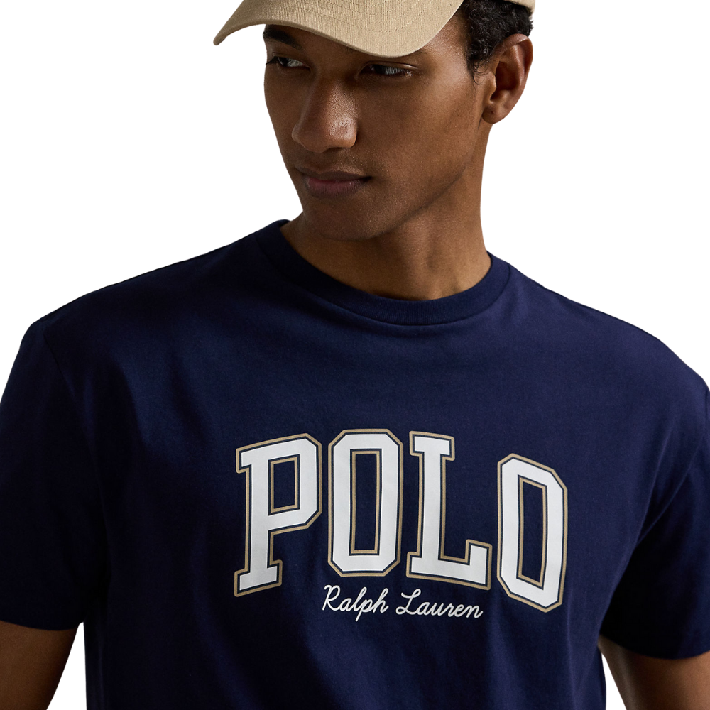 Ralph Lauren Custom Slim Fit Logo Jersey T-Shirt - Cruise Navy