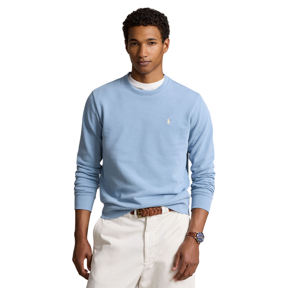 Ralph Lauren Loopback Crew Sweat - Channel Blue