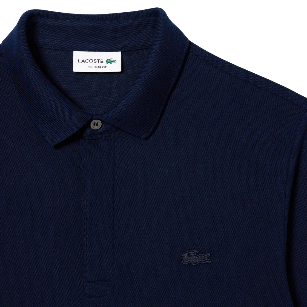 Lacoste Smart Paris LS Stretch Cotton Polo Shirt - Midnight Blue
