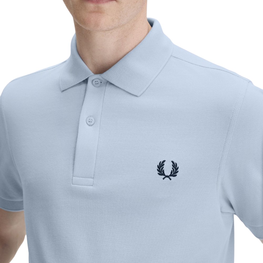 M6000 The Fred Perry Polo Shirt - Light Smoke/Navy
