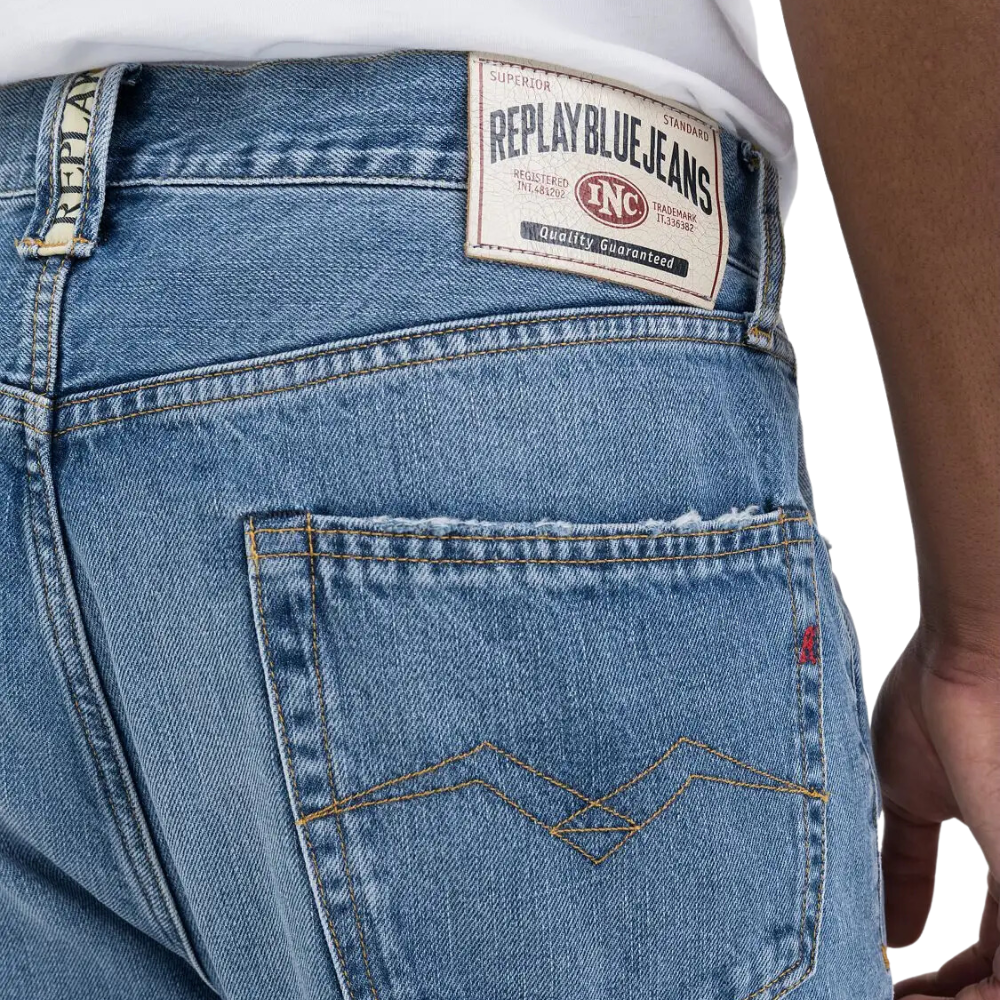 Replay M9Z1 Pants 90's Fit - Medium Blue