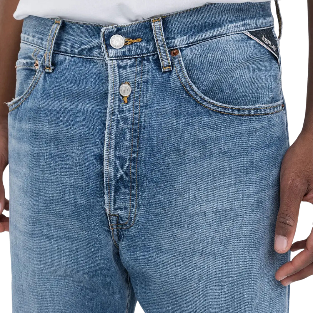 Replay M9Z1 Pants 90's Fit - Medium Blue