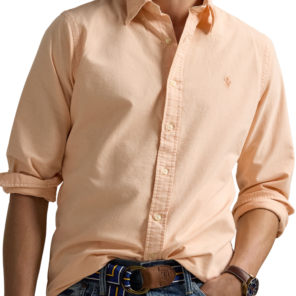 Ralph Lauren Custom Mineral Dye LS Shirt - Amber