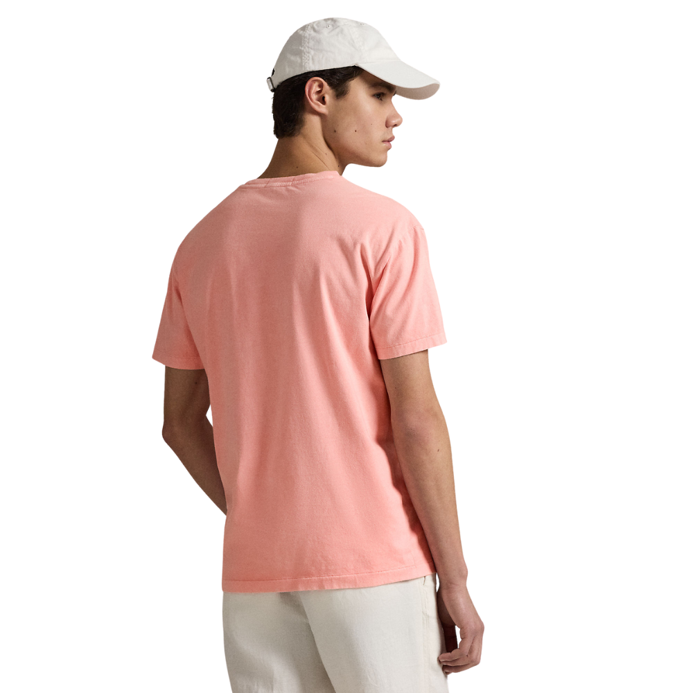 Ralph Lauren Custom Fit Mineral Wash Pocket Tee - Rose