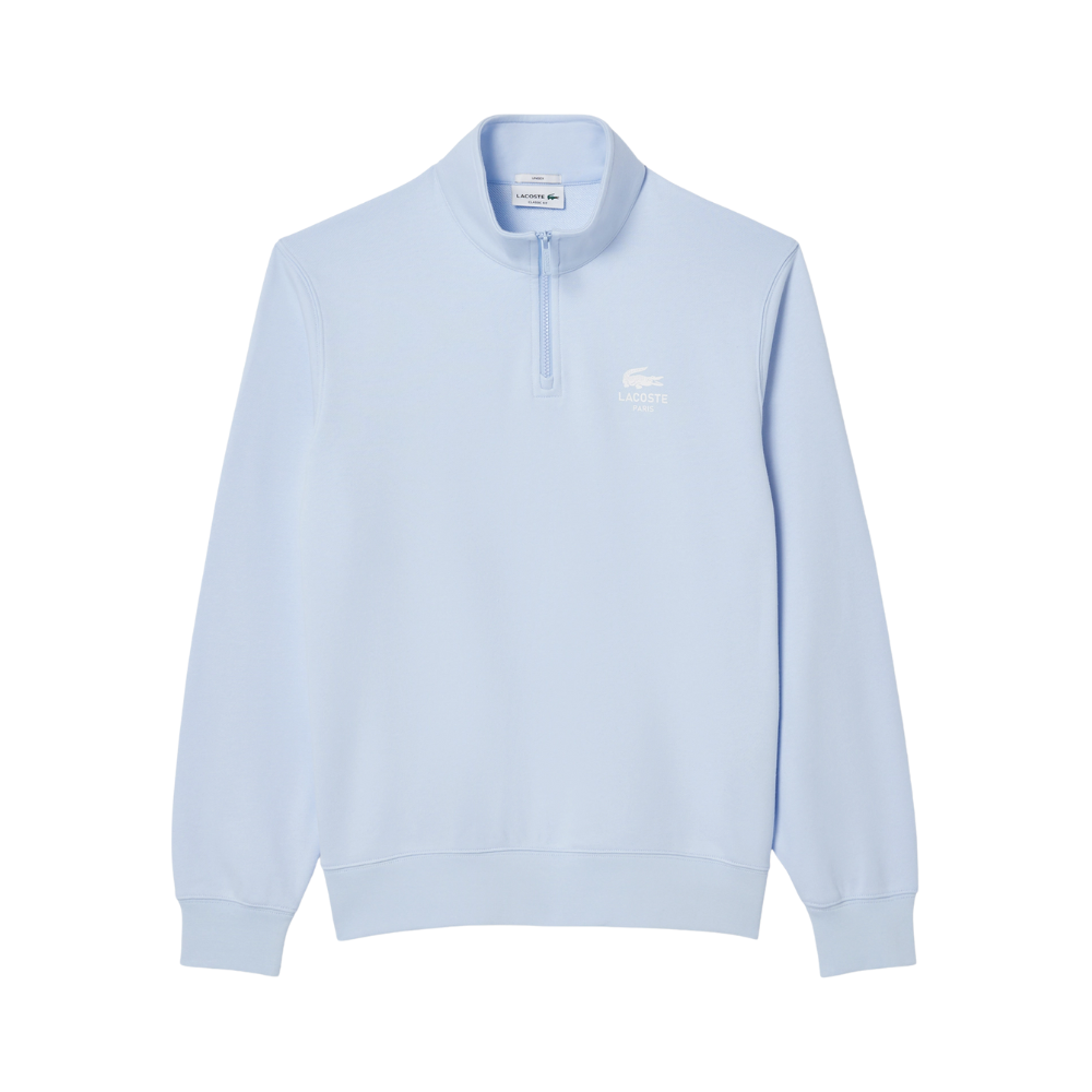 Lacoste Modern 1/4 Zip Sweatshirt - Light Blue