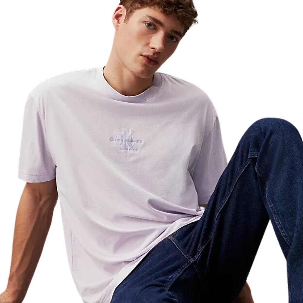 CKJ Washed Monologo Tee - Pastel Lilac
