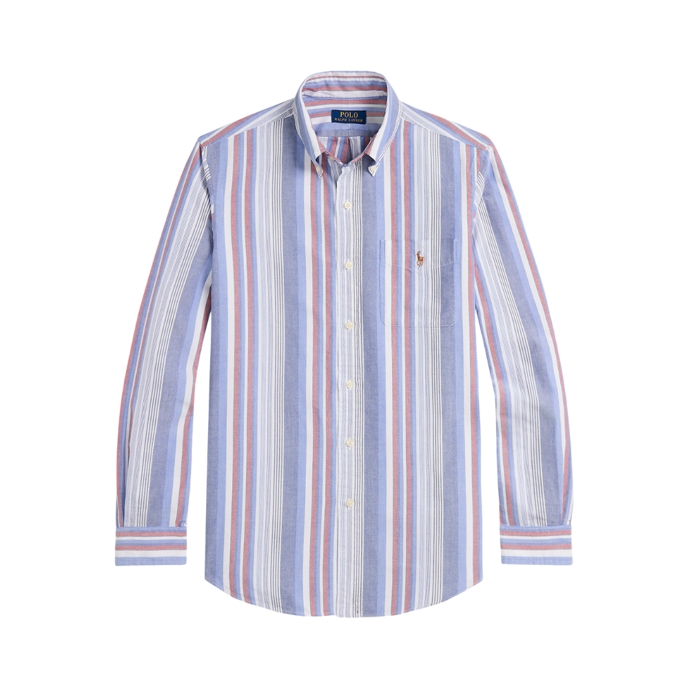 Ralph Lauren Custom LS Multi Stripe Shirt - Blue/Red