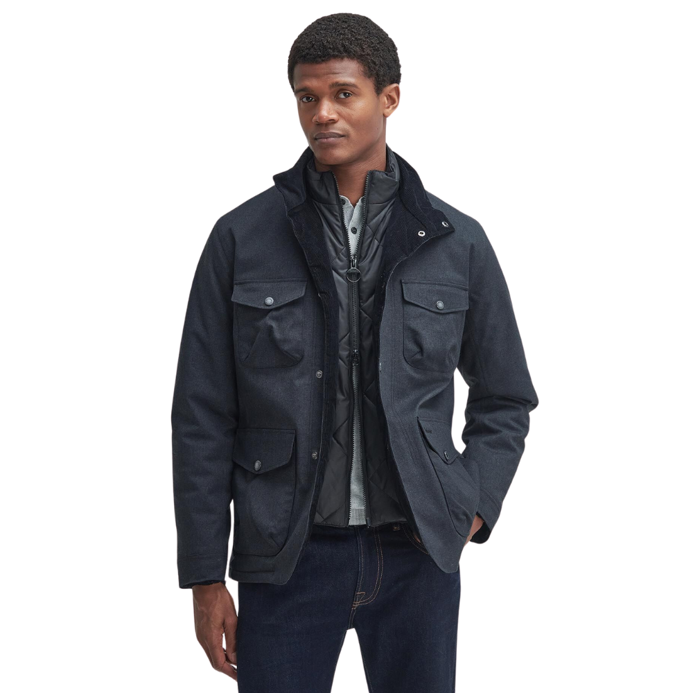 Barbour Winter Ogston Waterproof Jacket - Black