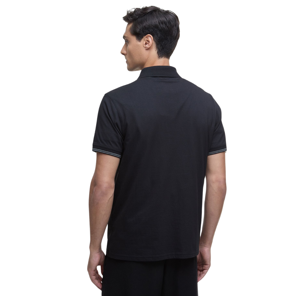B.Intl Ollie Twin Tipped Placket Polo - Black
