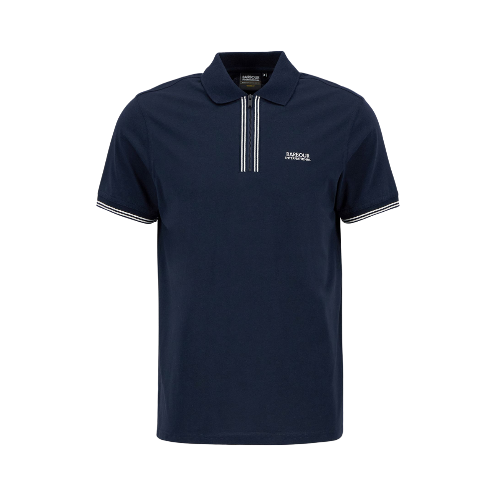 B.Intl Ollie Twin Tipped Placket Polo - Navy