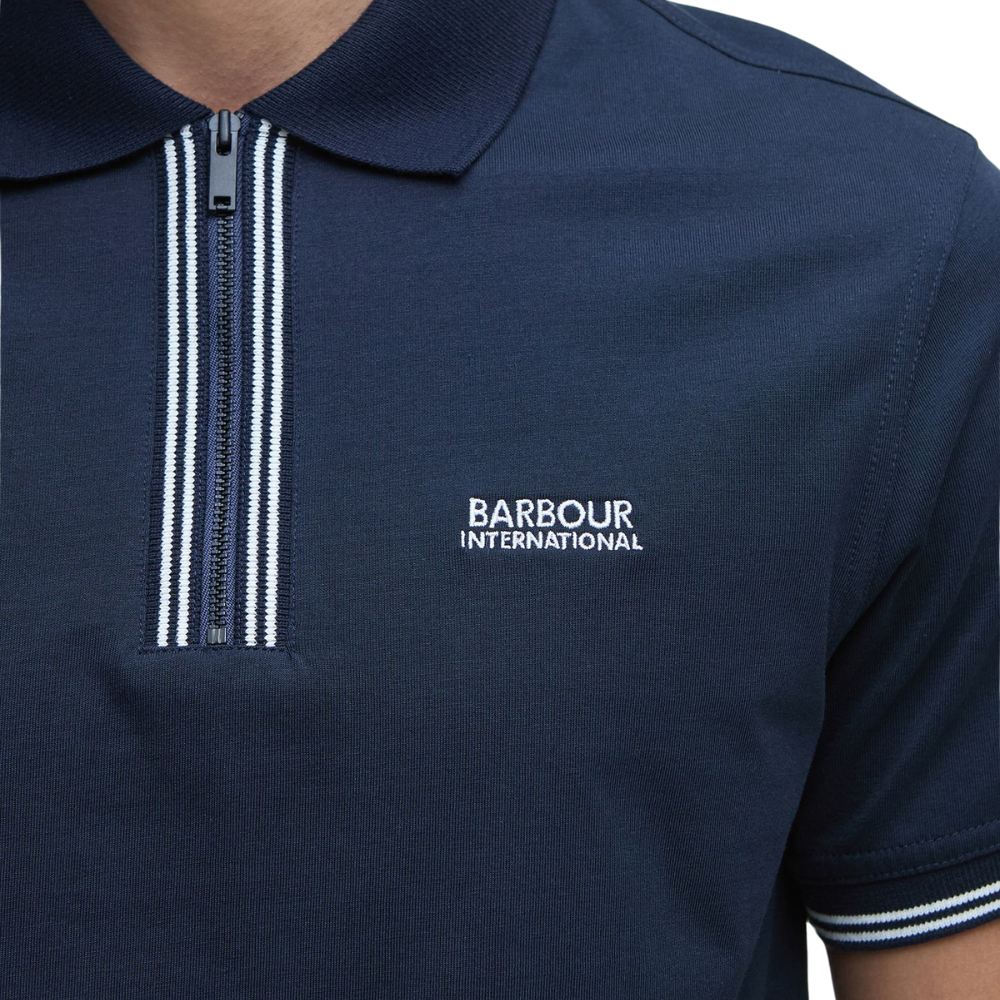 B.Intl Ollie Twin Tipped Placket Polo - Navy