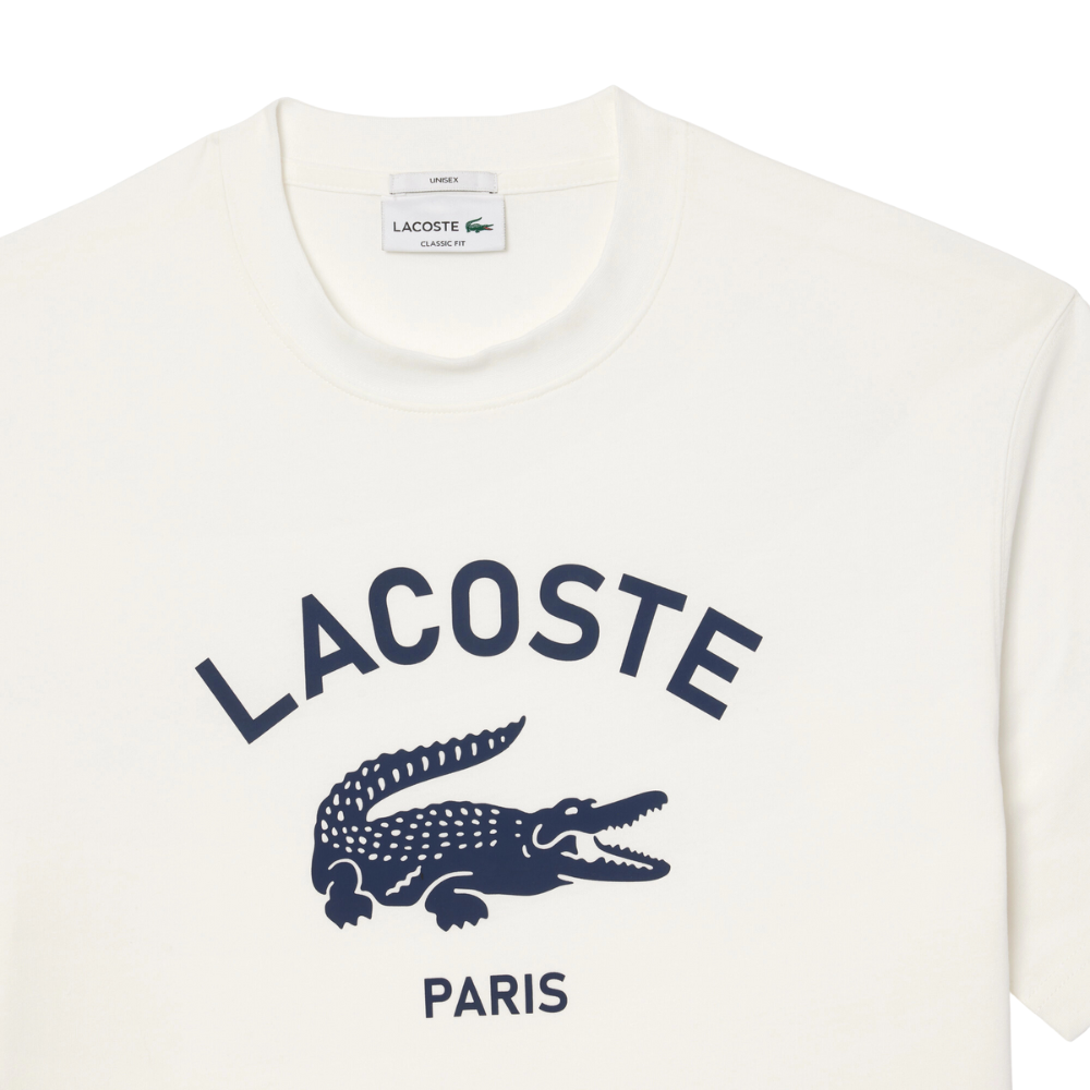 Lacoste Paris Logo Tee - Off White