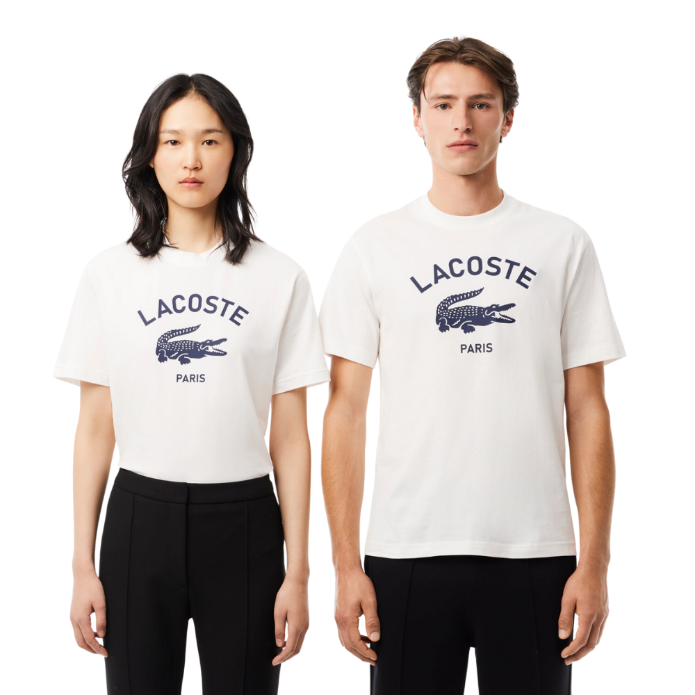 Lacoste Paris Logo Tee - Off White