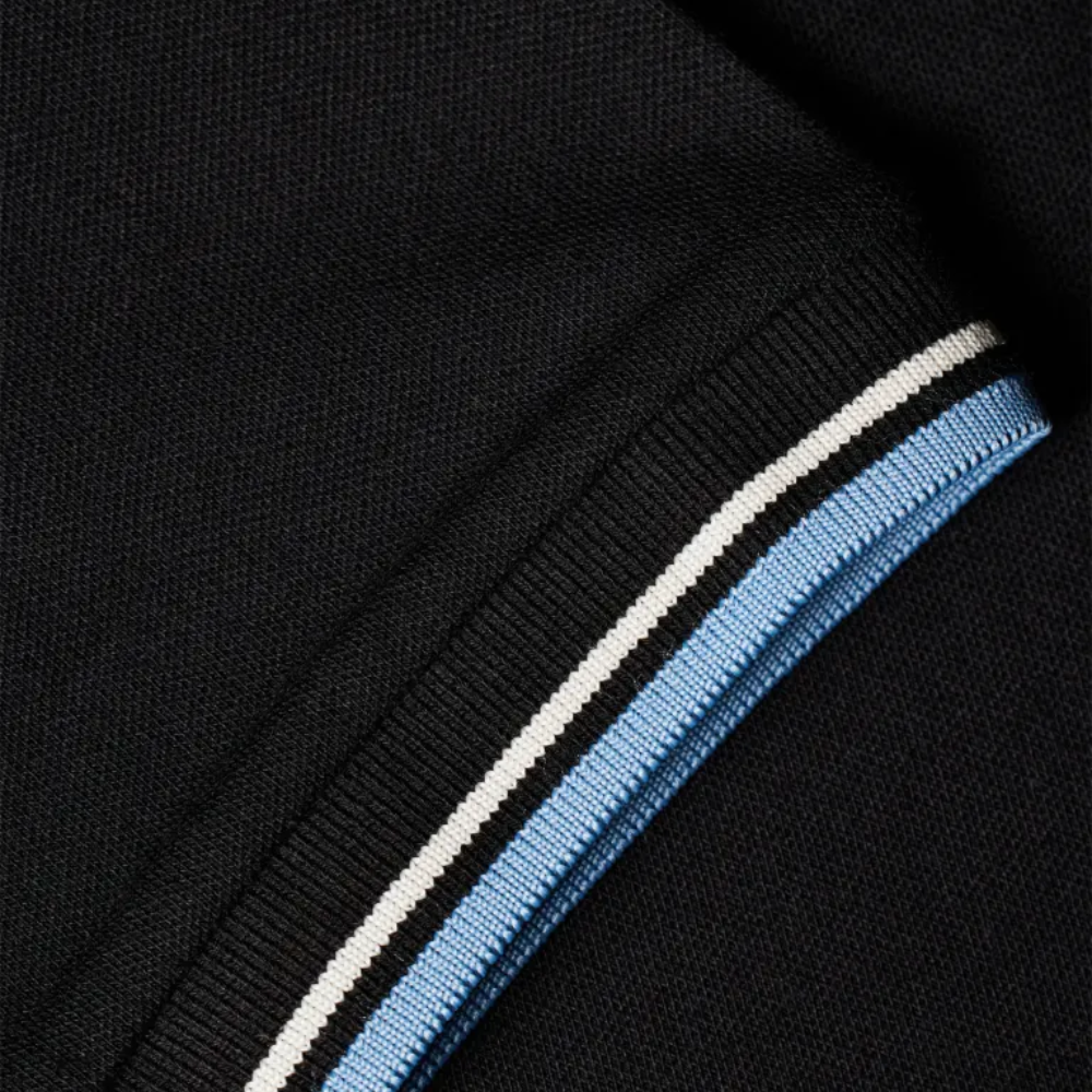 PS SS Placket Polo Shirt - Black