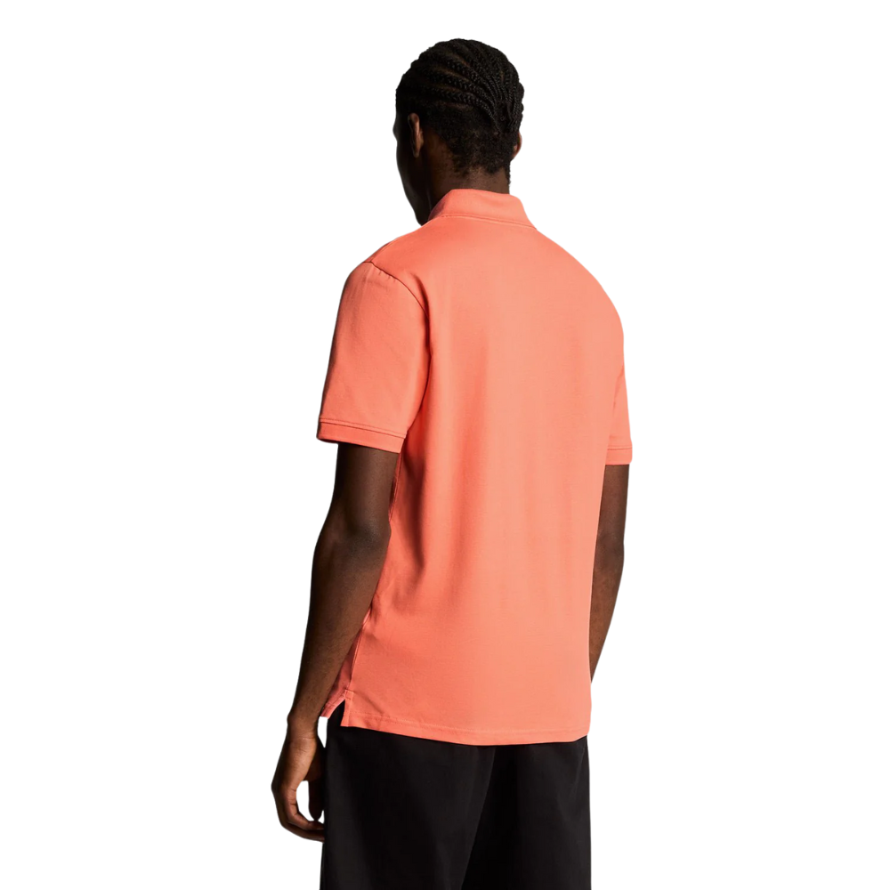 L&S Plain Polo Shirt - Coral Stand
