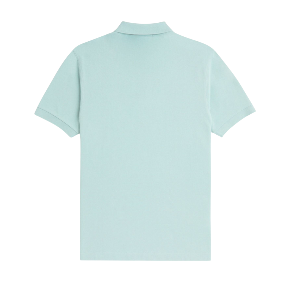 Plain Fred Perry Shirt - Silver Blue/Dark Caramel