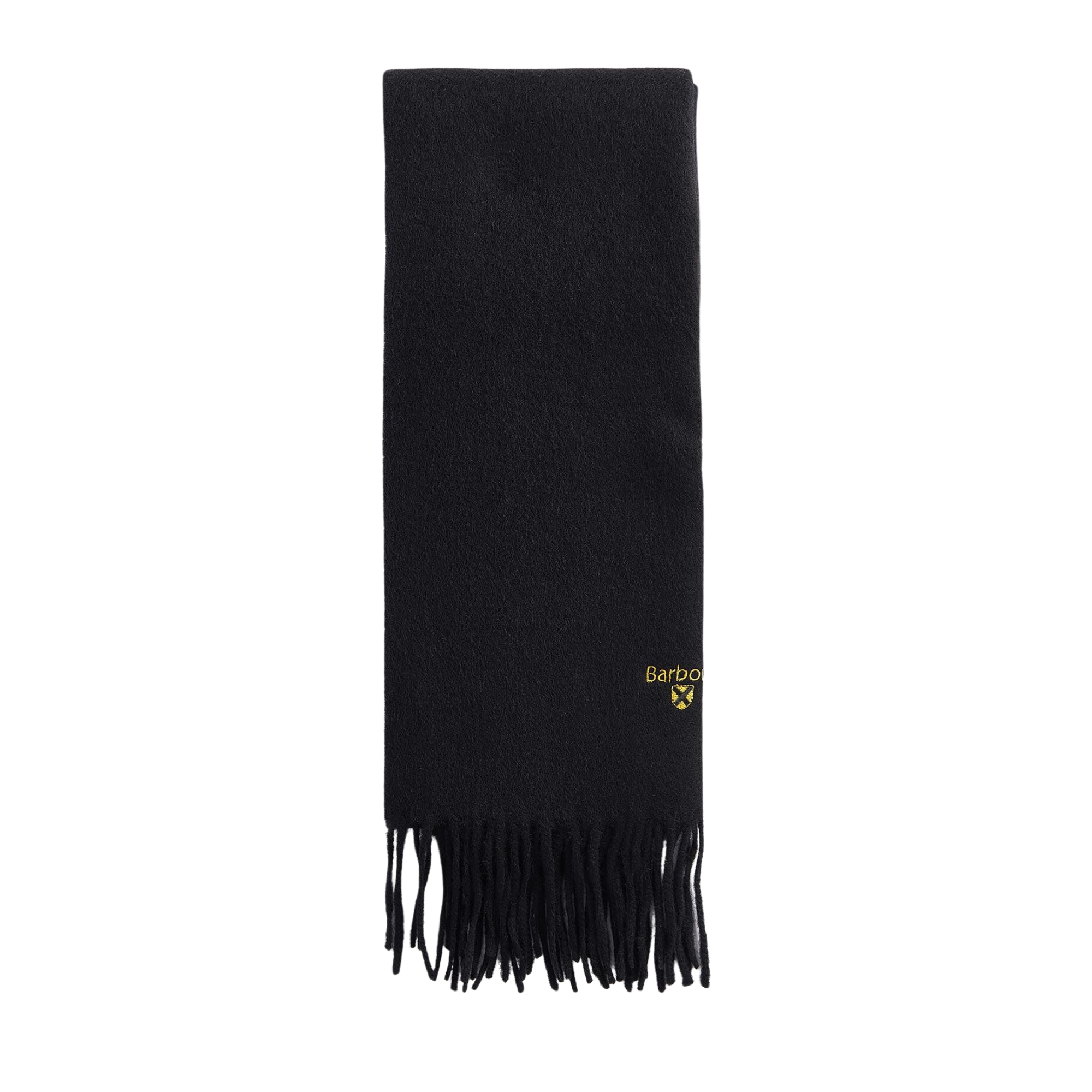 Barbour Plain Lambswool Scarf - Black
