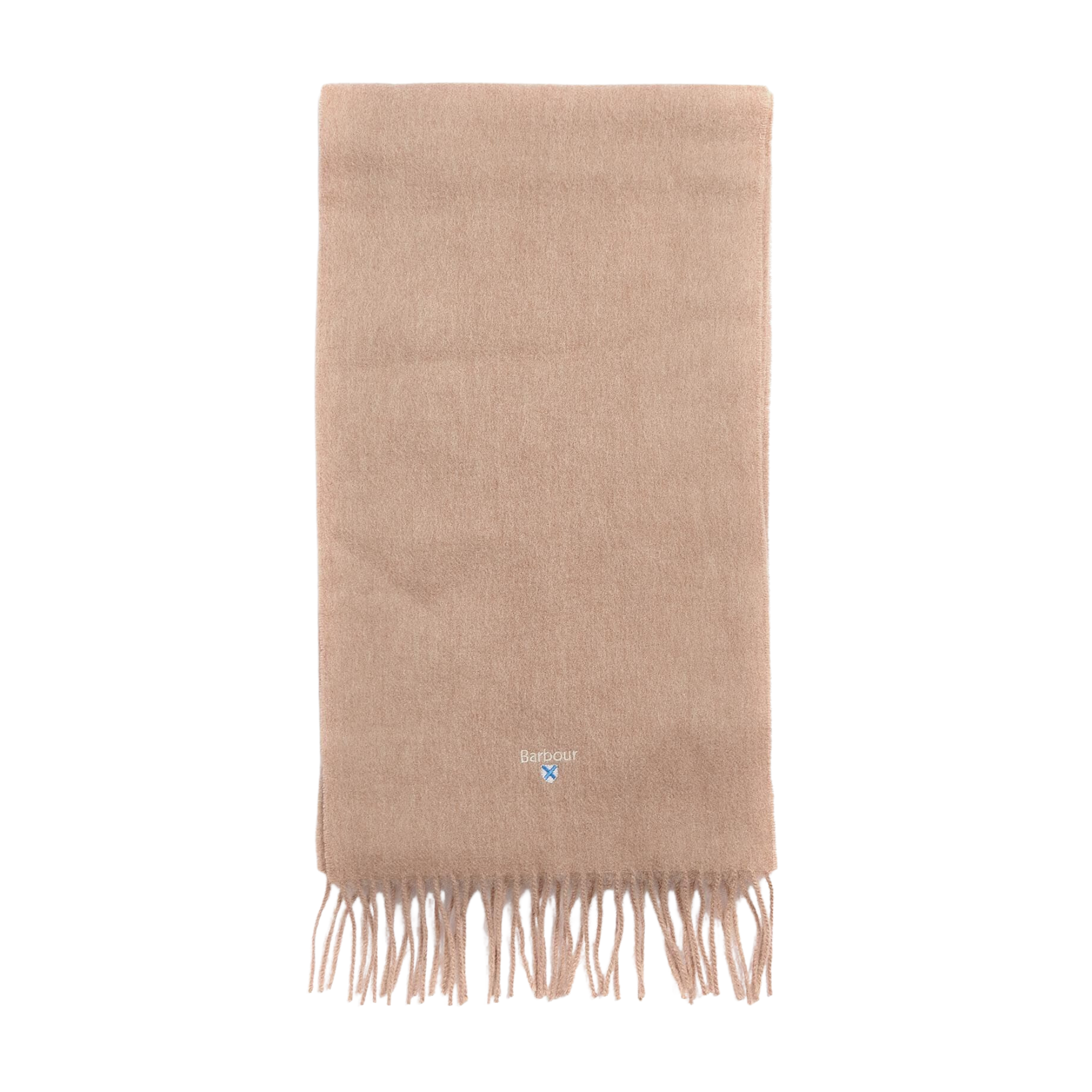 Barbour Plain Lambswool Scarf - Light Brown
