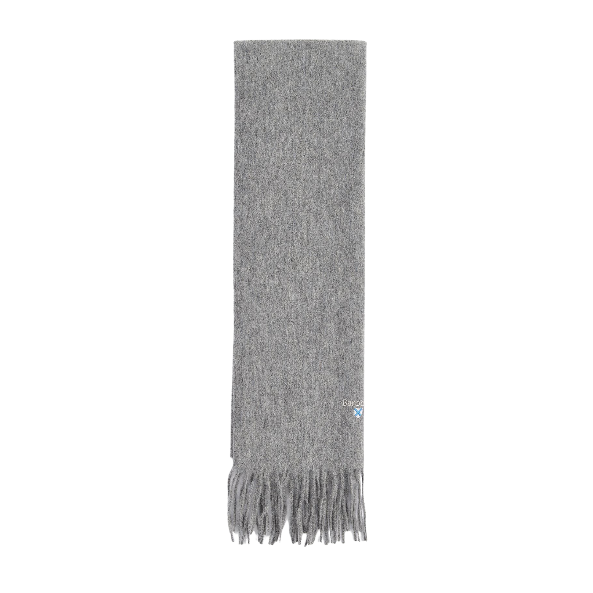 Barbour Plain Lambswool Scarf - Light Grey Marl
