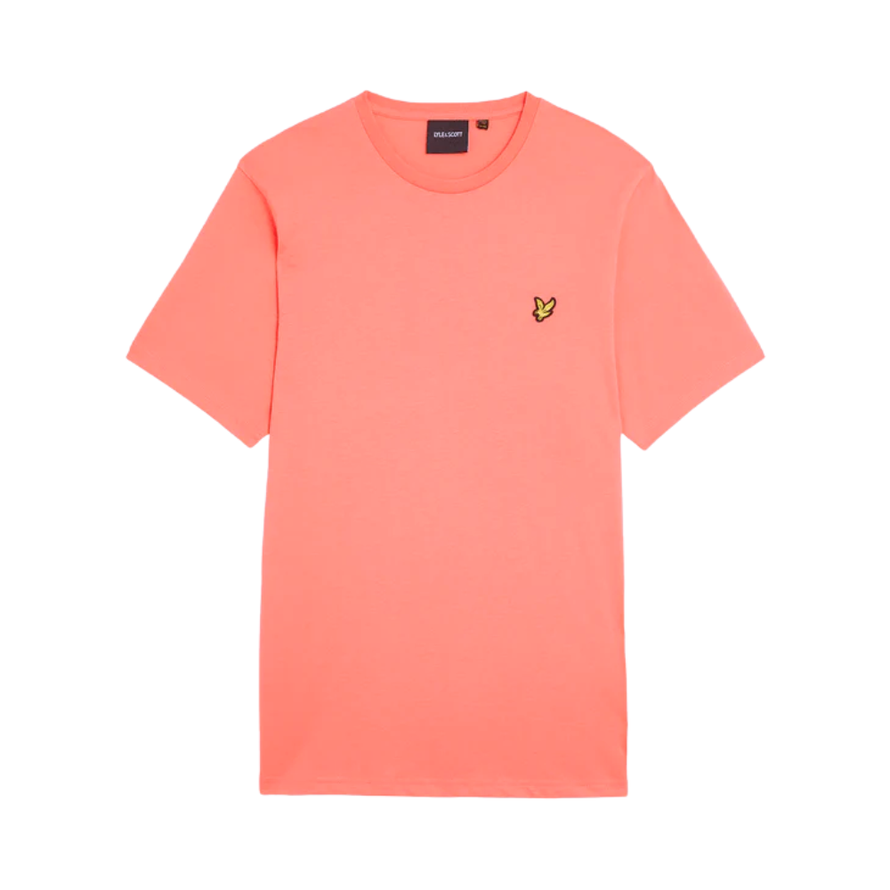 L&S Plain T-Shirt - Coral Stand