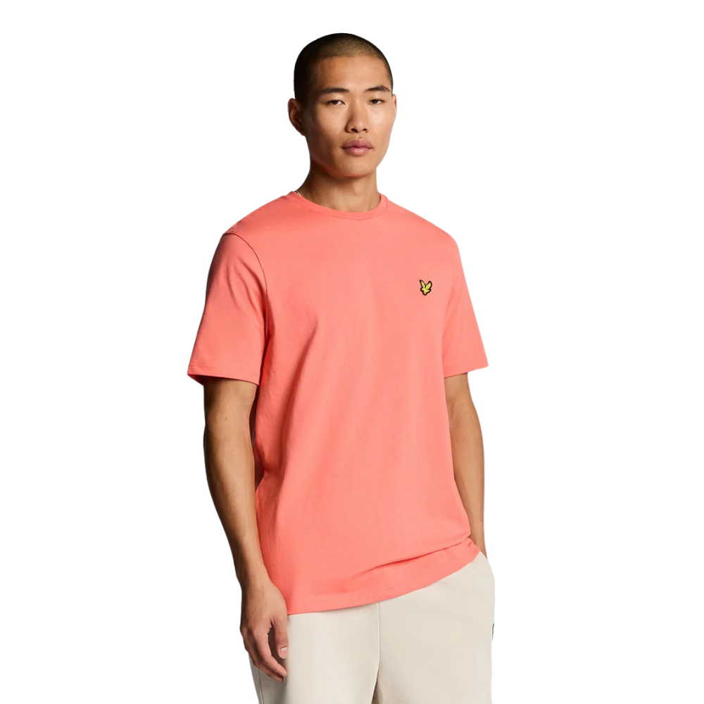 L&S Plain T-Shirt - Coral Stand