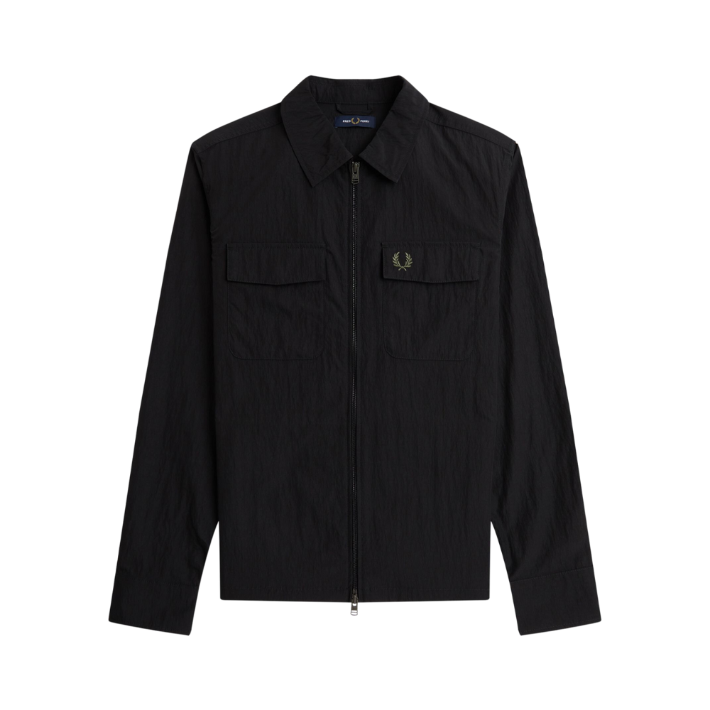 Fred Perry Pocket Overshirt - Black