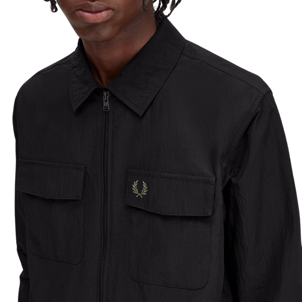 Fred Perry Pocket Overshirt - Black