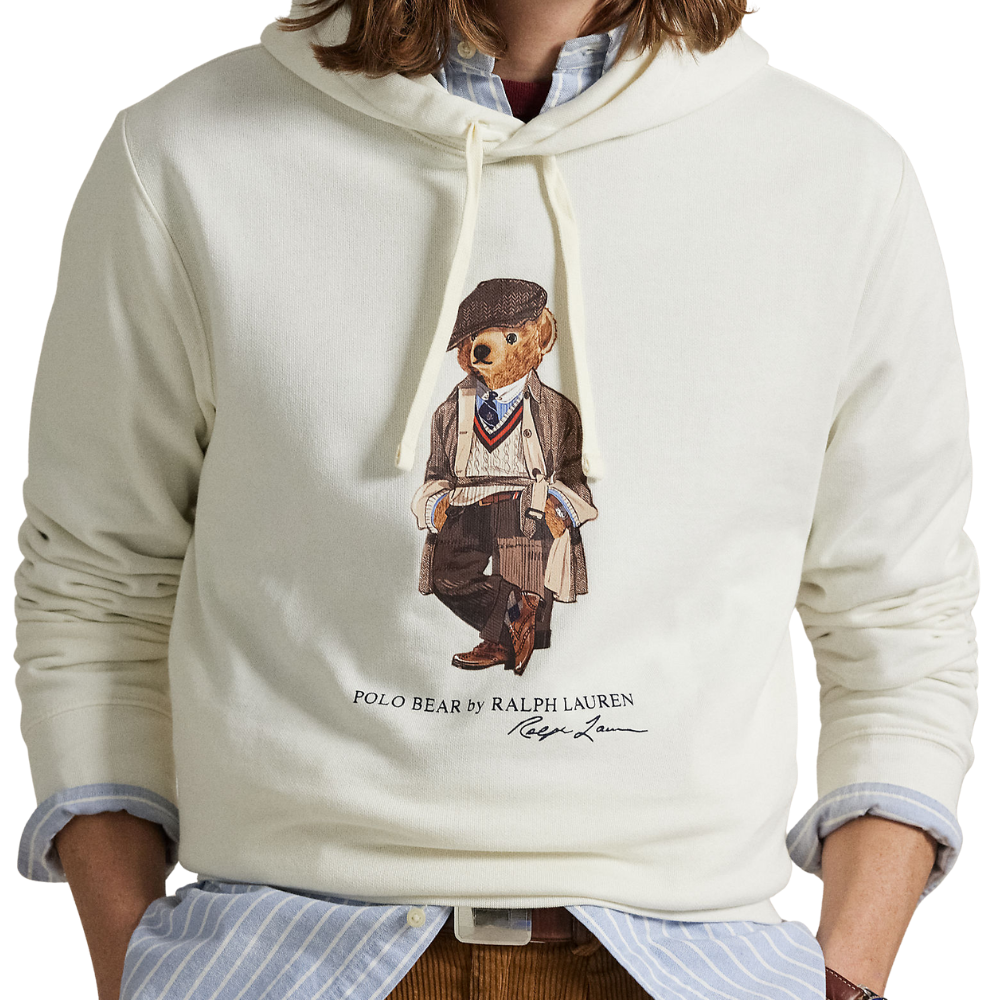 Ralph Lauren Polo Bear Fleece Hoodie - Deckwash White