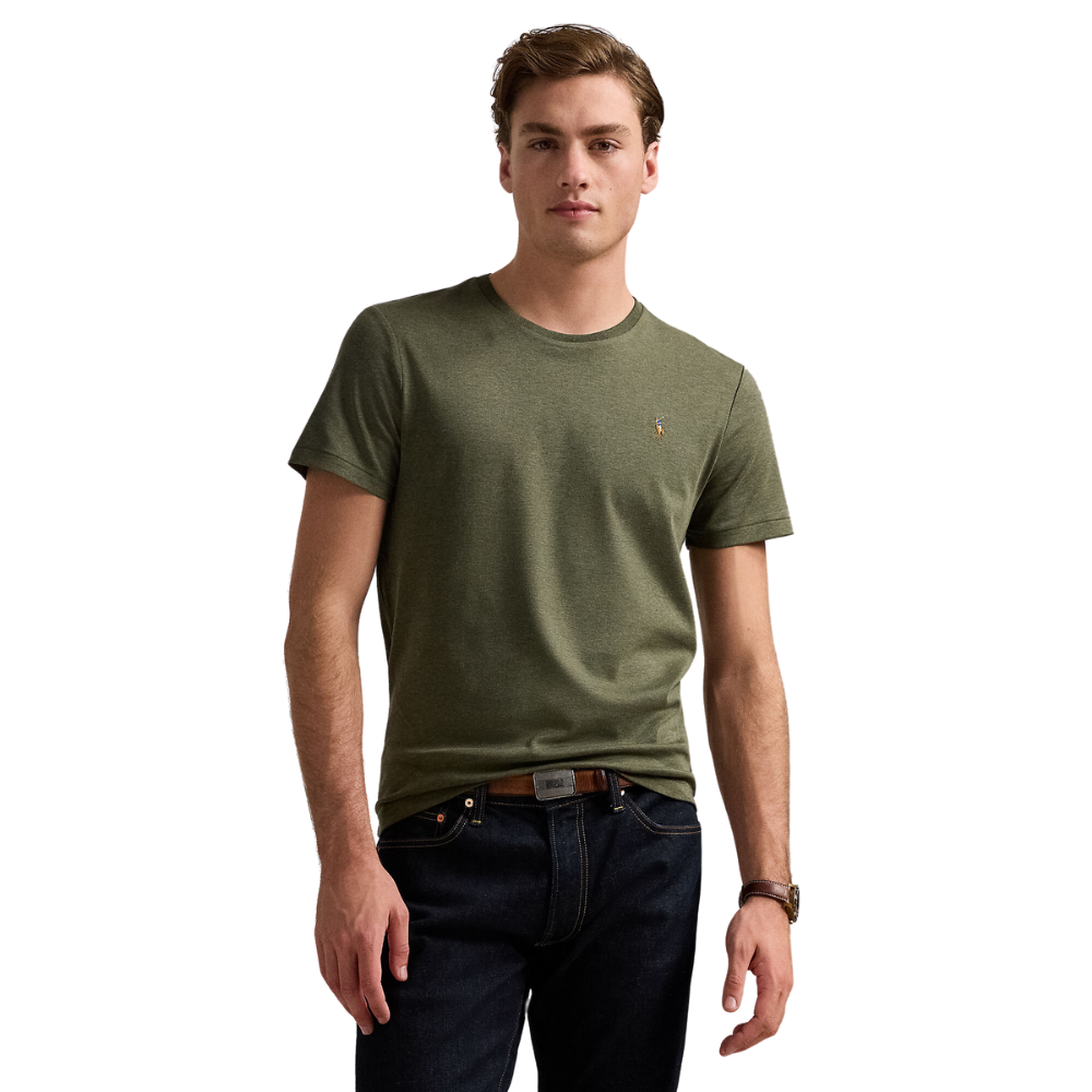 Ralph Lauren Custom Slim Premium Tee - Green Heather