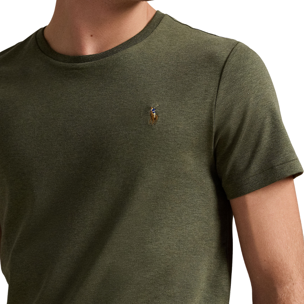 Ralph Lauren Custom Slim Premium Tee - Green Heather