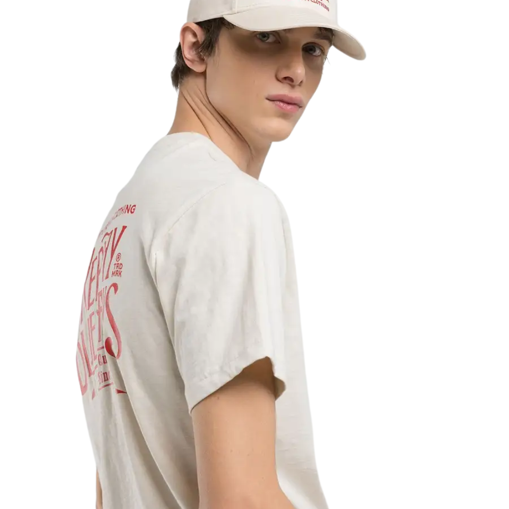 Replay Red Label Tee - Butter White