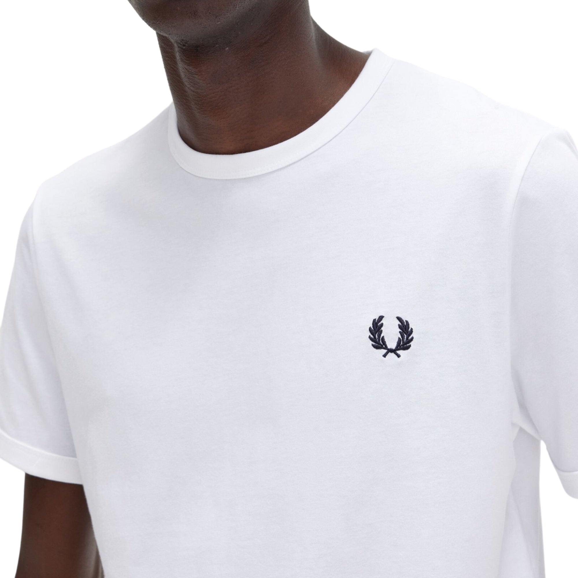 Fred Perry Ringer T-Shirt - White