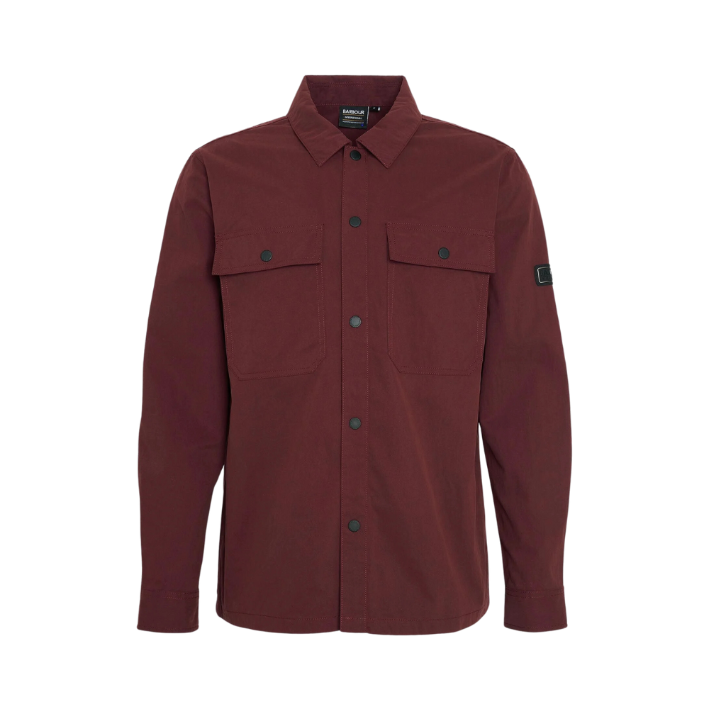 Barbour Intl. Rocco Peached Overshirt - Bordeaux