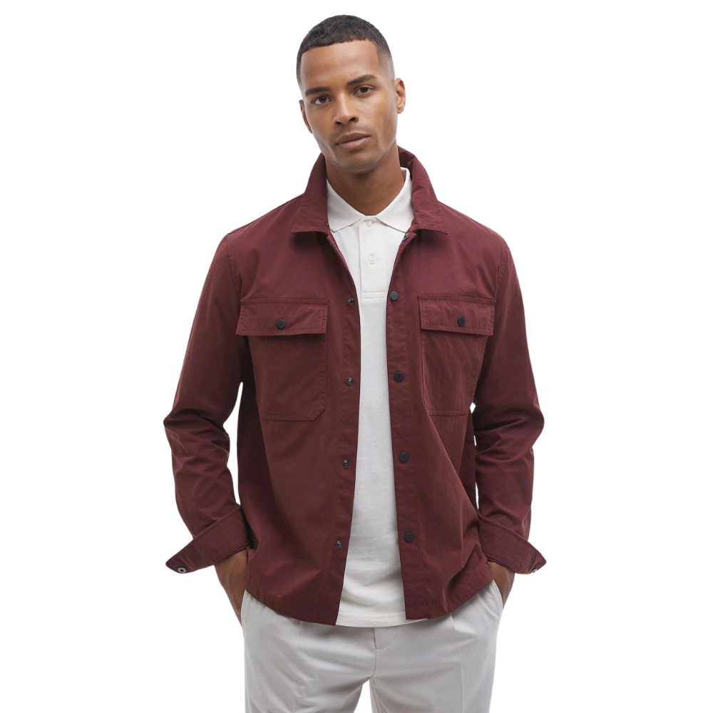 Barbour Intl. Rocco Peached Overshirt - Bordeaux