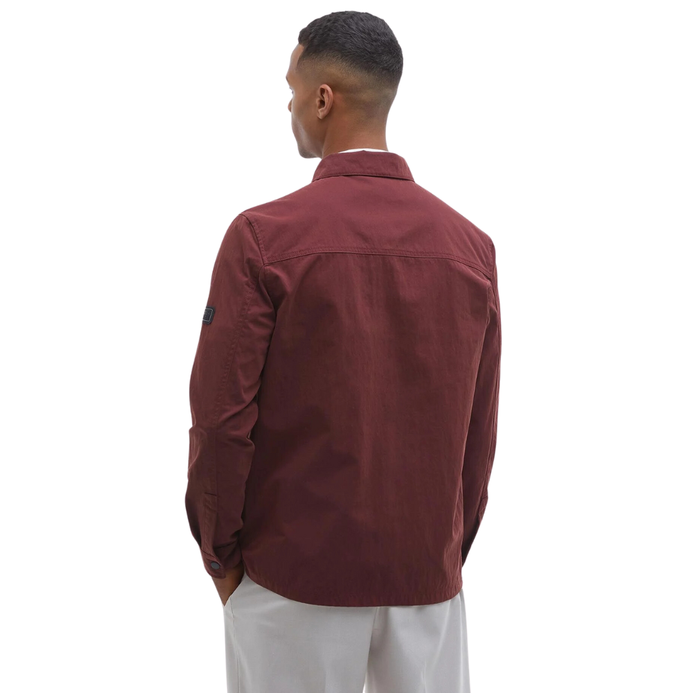 Barbour Intl. Rocco Peached Overshirt - Bordeaux