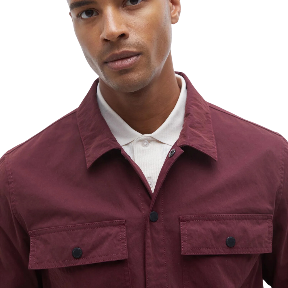 Barbour Intl. Rocco Peached Overshirt - Bordeaux