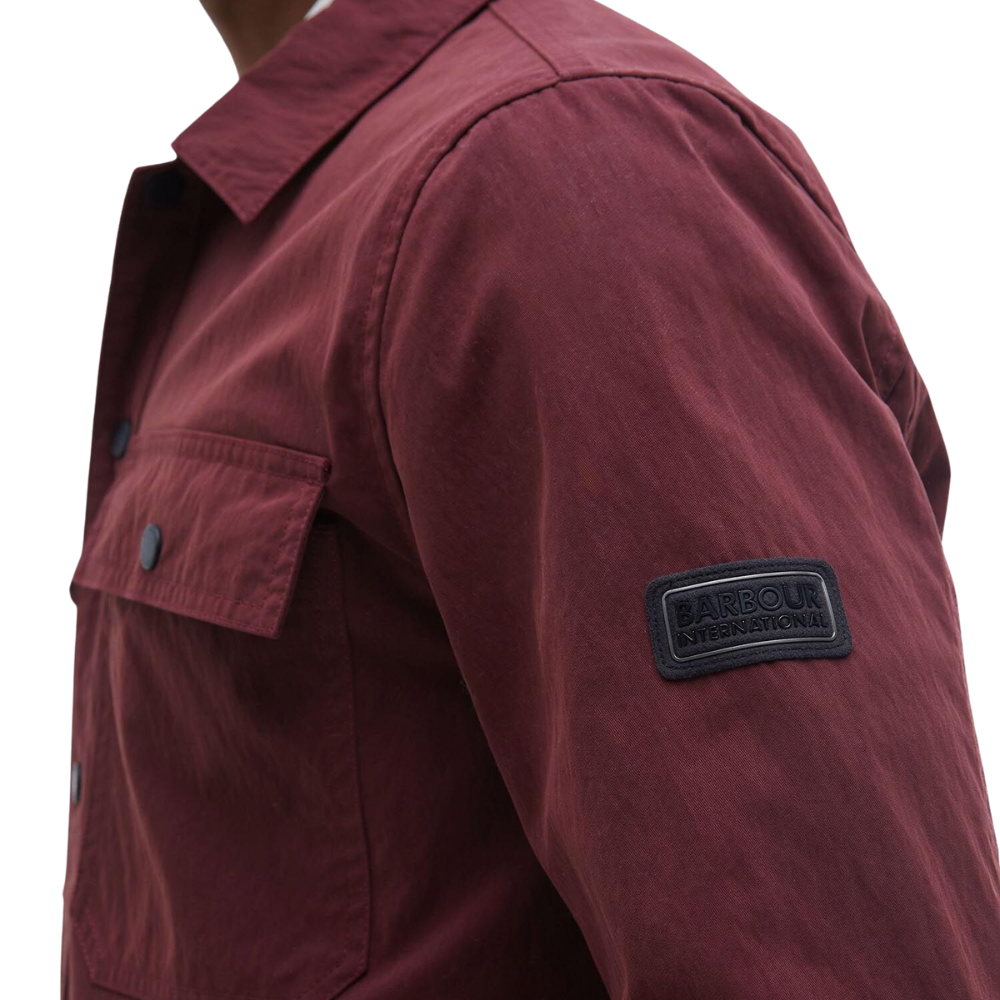 Barbour Intl. Rocco Peached Overshirt - Bordeaux