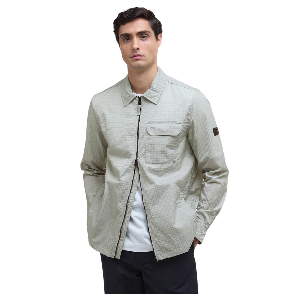 Barbour International Rosso Ripstop Overshirt - Mineral Grey