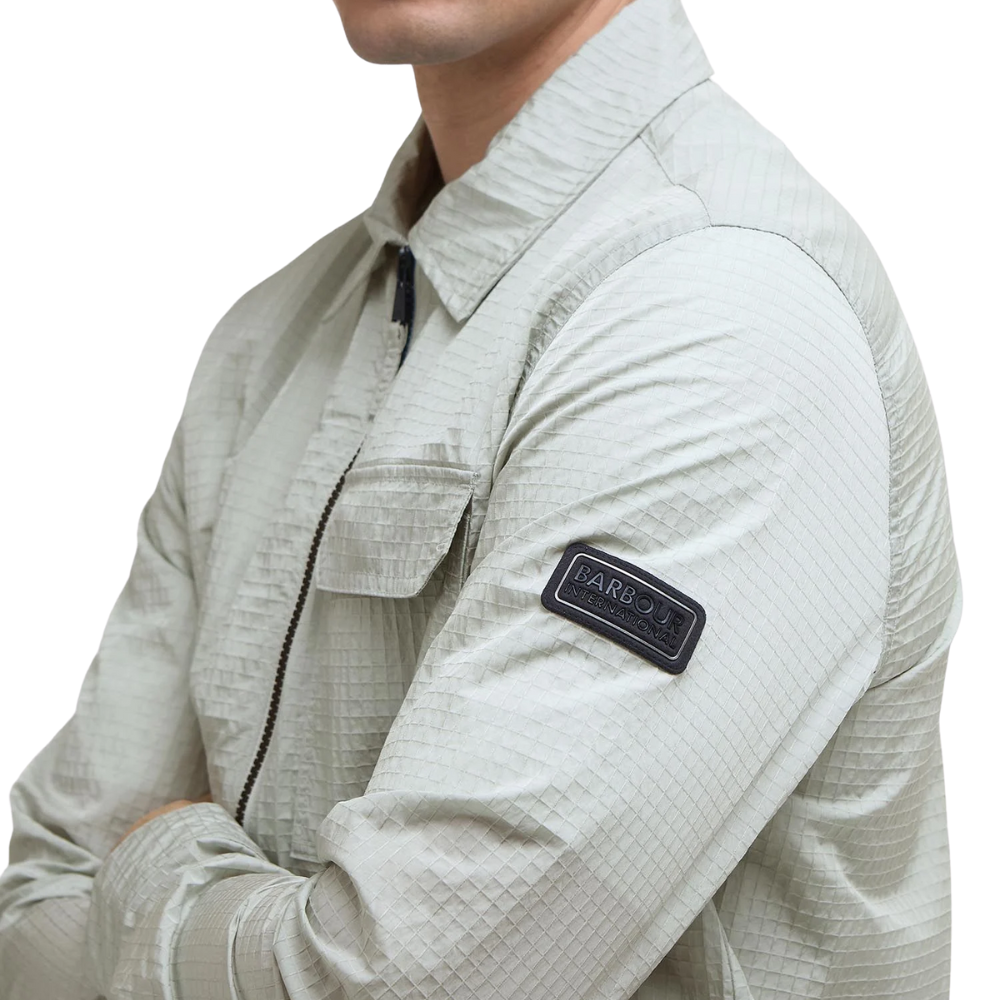 Barbour International Rosso Ripstop Overshirt - Mineral Grey